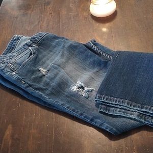 Arizona Skinny Size 13 Distressed Jeans